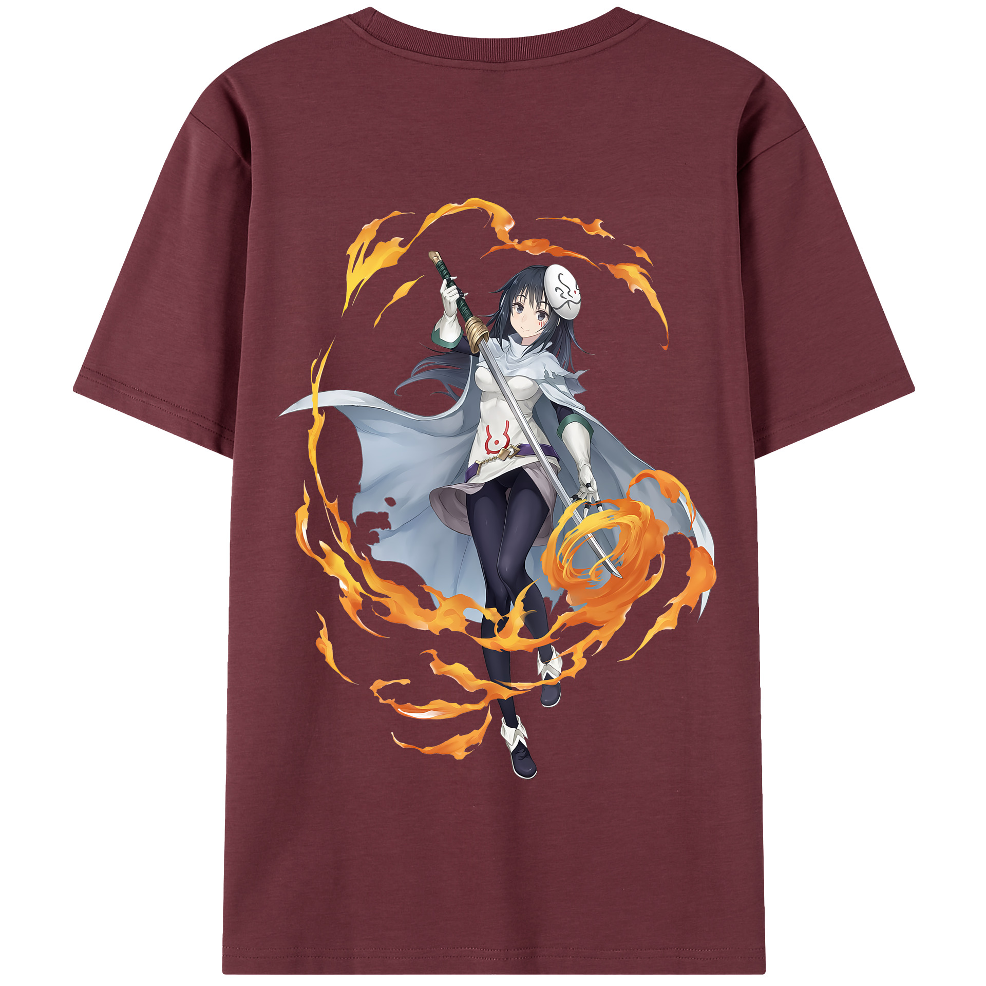 （画像用） 転スラ Regarding Reincarnated to Slime 綿100％半袖Tシャツ（背面プリント）